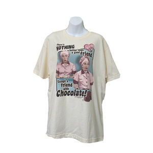 Lucille Ball Lucille/Vivian T-Shirt Large Lucy's Chocolate Factory 100% Cotton